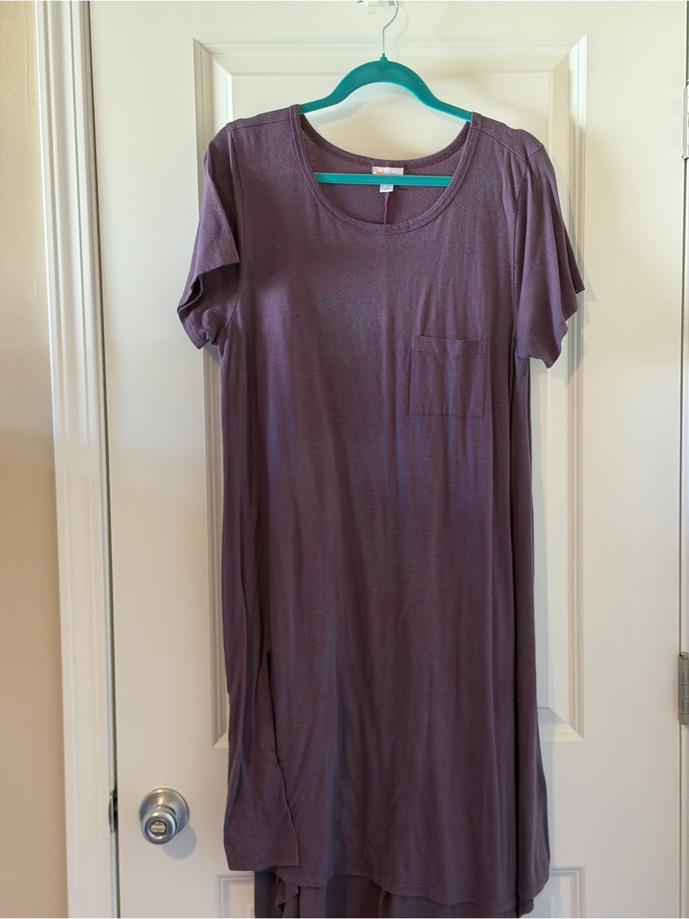 LuLaRoe Purple Short-Sleeve Pocket Tunic